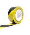 Žlutočerná vyznačovací podlahová páska 100 mm x 33 m