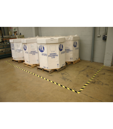 Žlutočerná vyznačovací páska 50 mm x 33 m