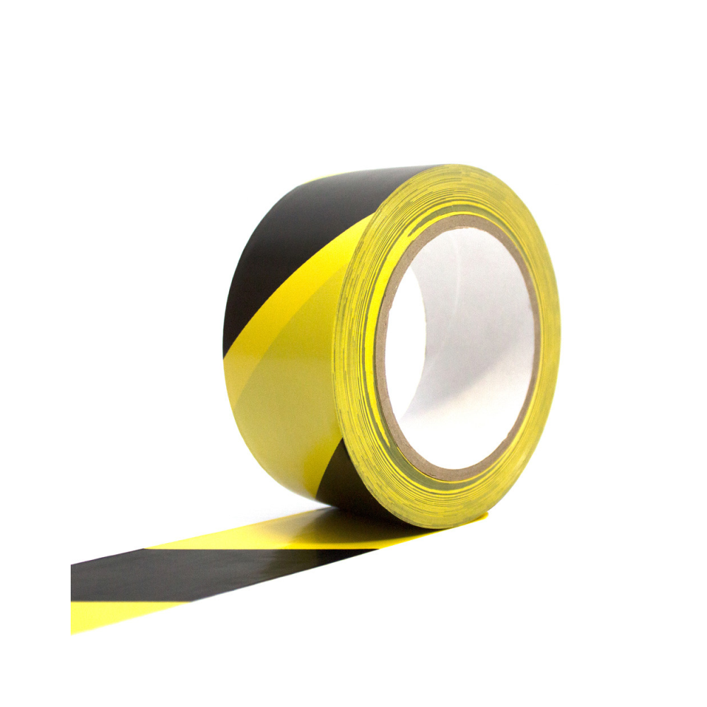 Žlutočerná vyznačovací páska 50 mm x 33 m