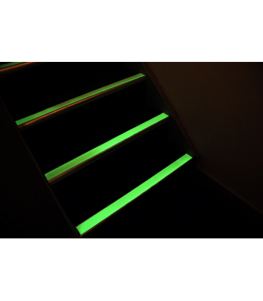 Hladká protiskluzová fotoluminiscenční páska PREMIUM 100 mm x 15 m