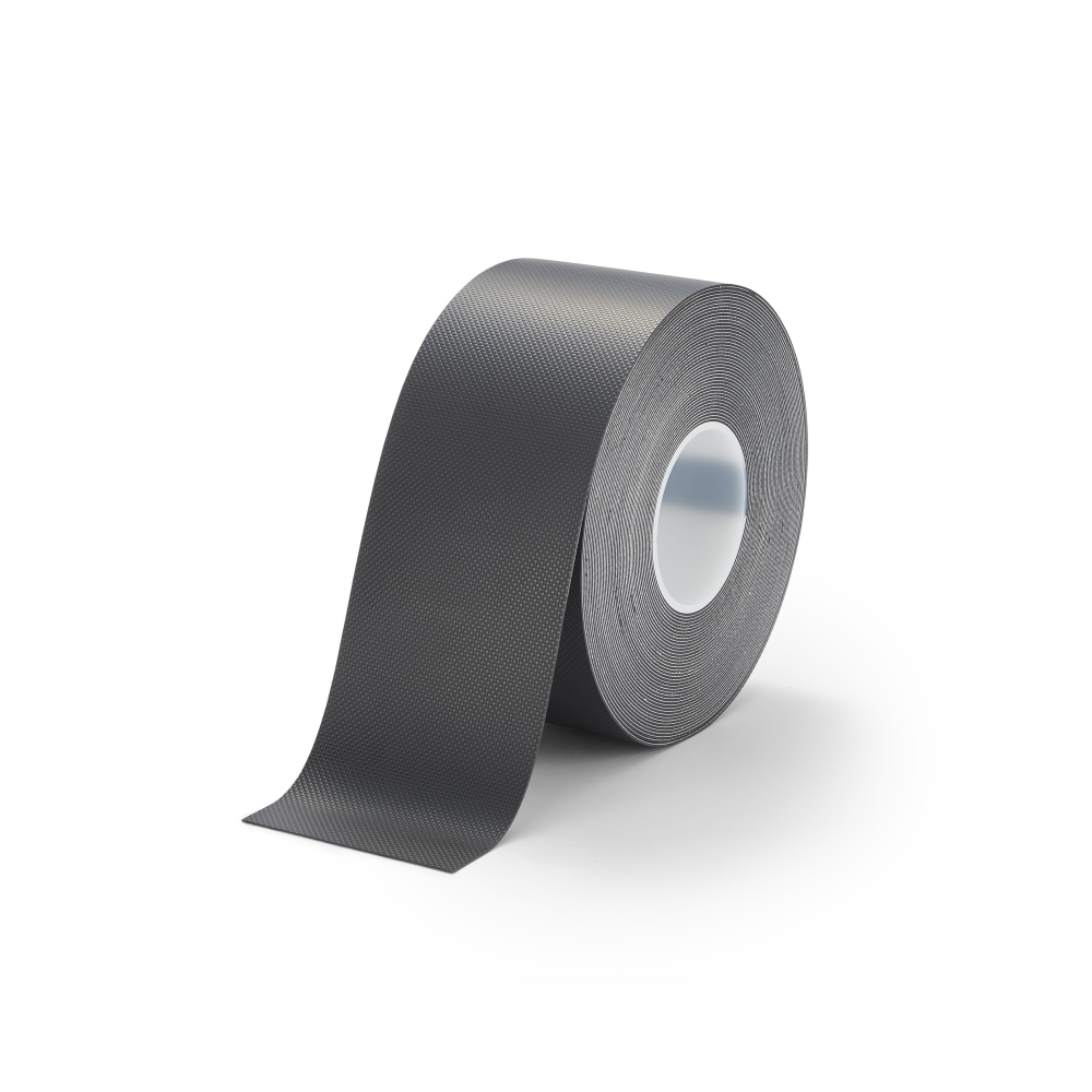 Pogumovaná páska s protiskluzovými výstupky 150 mm x 18,3 m - černá