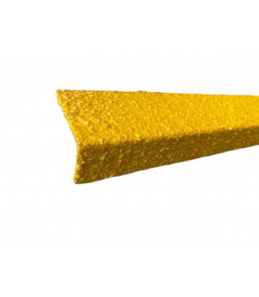 Sklolaminátová schodová hrana 800 x 70 x 30 mm, žlutá