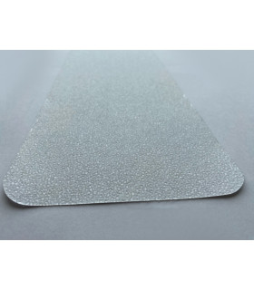 Odolné hrubé obdélníkové pásky 150 mm x 610 mm - transparentní