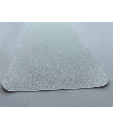 Odolné hrubé obdélníkové pásky 150 mm x 610 mm - transparentní