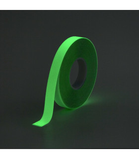 Hladká protiskluzová fotoluminiscenční páska SUPER 25 mm - metráž