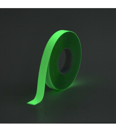 Hladká protiskluzová fotoluminiscenční páska SUPER 25 mm - metráž