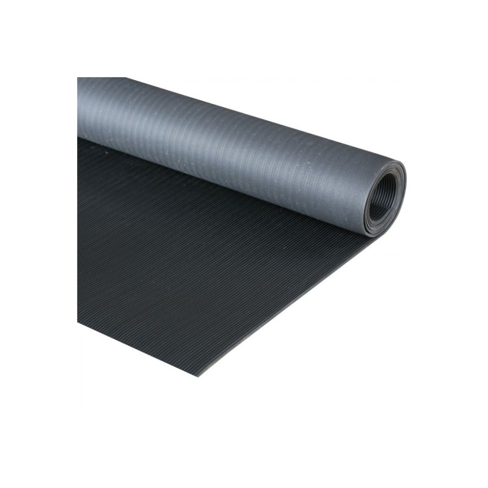 Gumová průmyslová podlahovina s vroubky šíře 100 cm - metráž